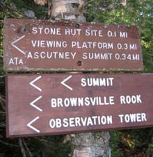 Trail sign (photo by Mark Malnati)