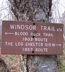 Trail sign (photo by Mark Malnati)