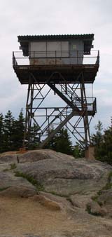 Fire tower on the summit of Beech Mtn. (photo by Webmaster)