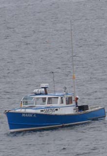 Boat seen from Ocean Path (photo by Webmaster)