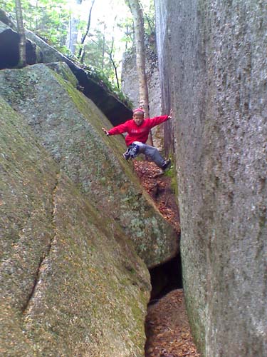 Boulders at Big Rock Cave (photo by Bill Mahony)