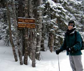Near Black Mountain Cabin and East Pasture Trail during the winter (photo by James Horner)