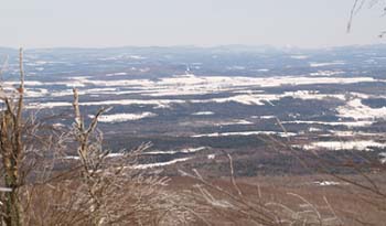 View to the southeast from the summit lookout (photo by Webmaster)