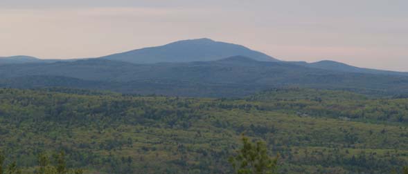 Views looking east from Mount Grace's fire tower (photo by Webmaster)