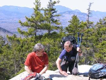 Jeff and Jack on the ledges (photo by Mark Malnati)