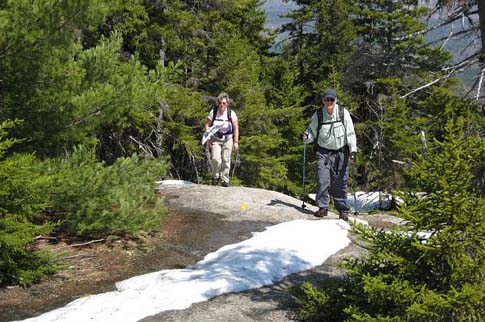 Faye and Jim on the trail (photo by SDH)