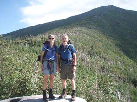 Kathy and Bob on Mt. Jefferson (photo by Kathy Astrauckas)