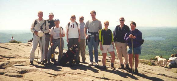 SDHers on Mount Kearsarge summit (photo by Webmaster)