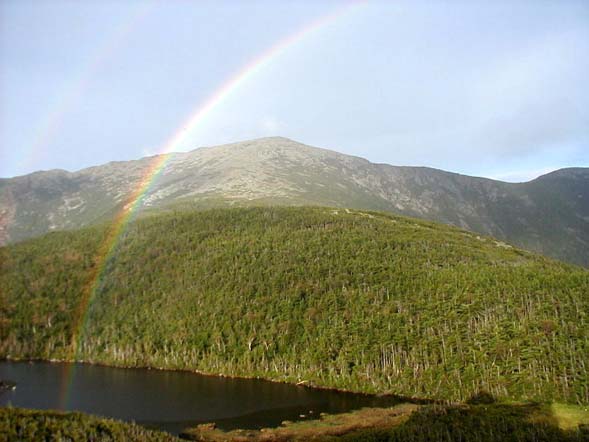 Double rainbow at Greenleaf Hut (photo by James Horner)