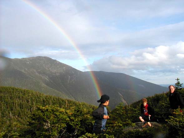 Double rainbow at Greenleaf Hut (photo by James Horner)