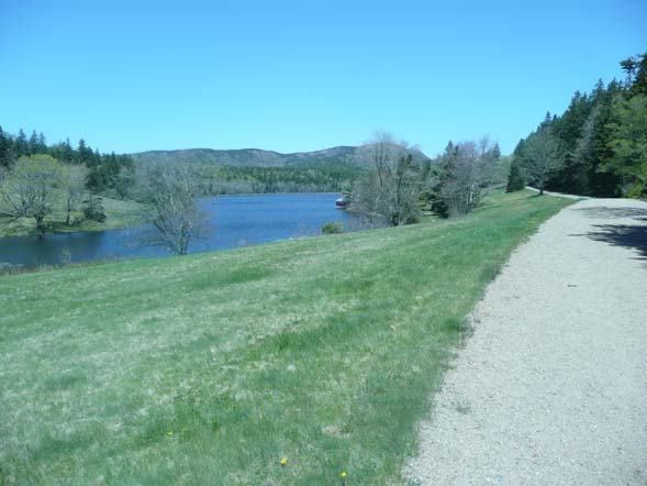 Little Long Pond and a carriage road (photo by Chip Lary)
