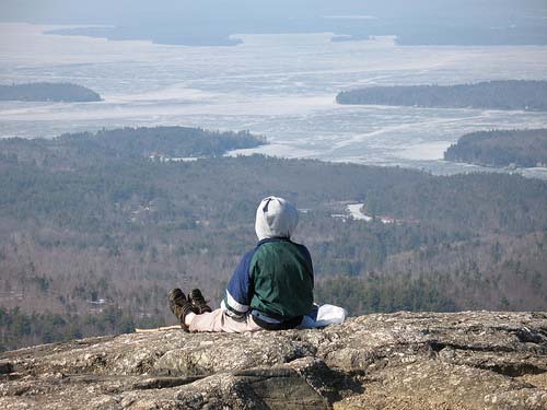 Views of Lake Winnipesaukee from the summit of Mt. Major (photo by Tom Hudson)