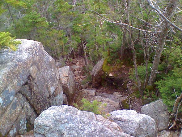 Chimney on Mount Osceola Trail (photo by Bill Mahony)