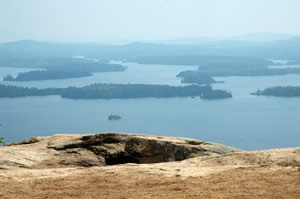 View from the top of the ledges at West Rattlesnake