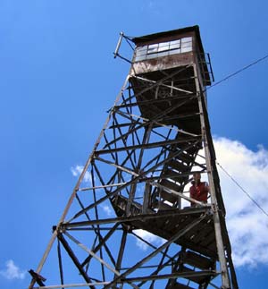 Fire tower on Smart's Mountain (photo by Mark Malnati)