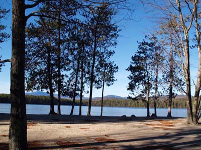 Beach and White Lake (photo by Webmaster)