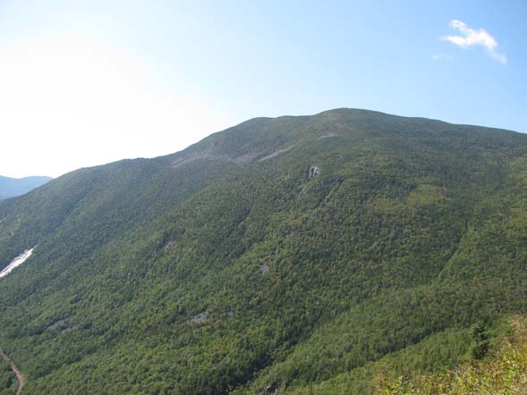 Mount Willey as seen from the summit ledges of Mount Willard (photo by Karl Searl)