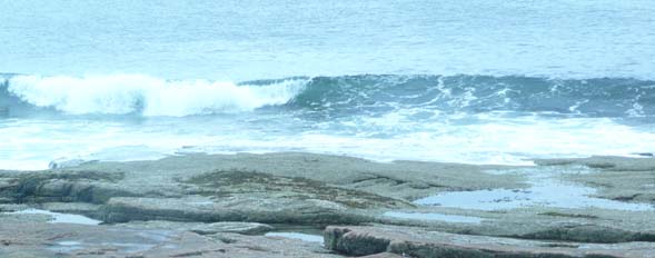 Ocean waves at Wonderland (photo by Chip Lary)