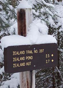 Zealand Trailhead sign (photo by Rachel Bowles)